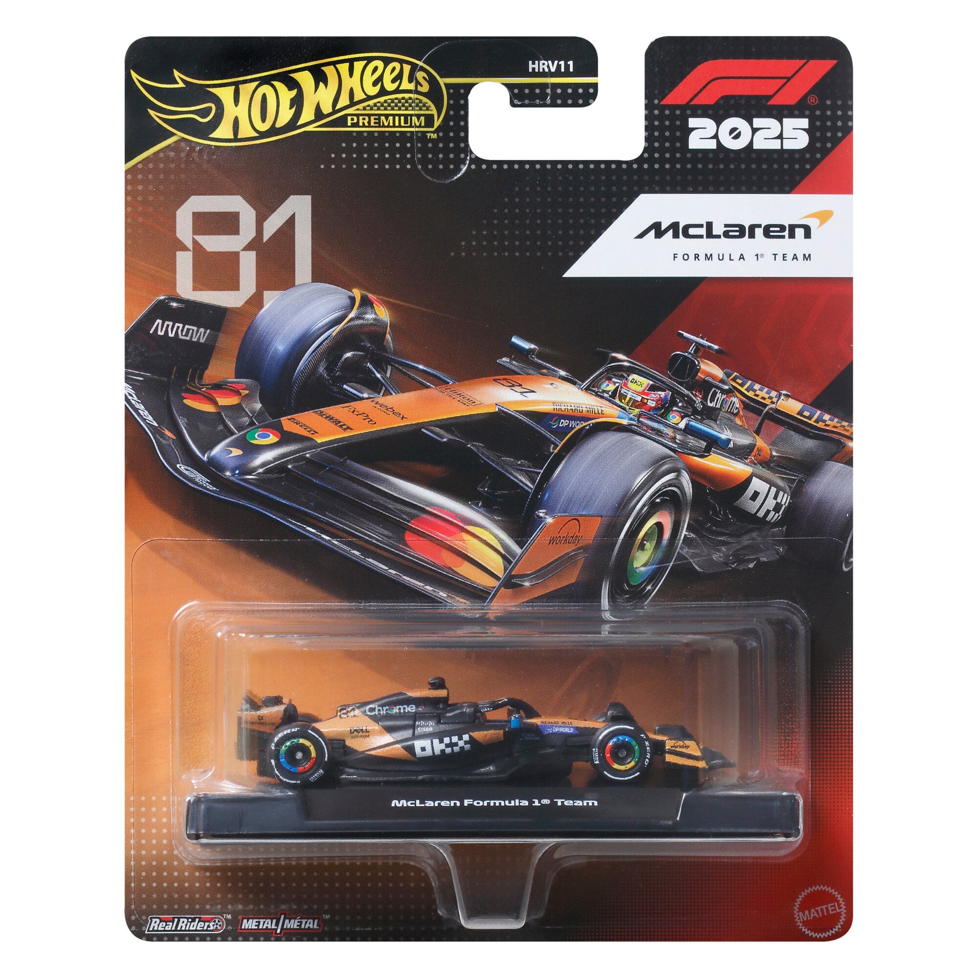 マクラーレン ホットウィール プレミアム オスカー・ピアストリ #81 カー
