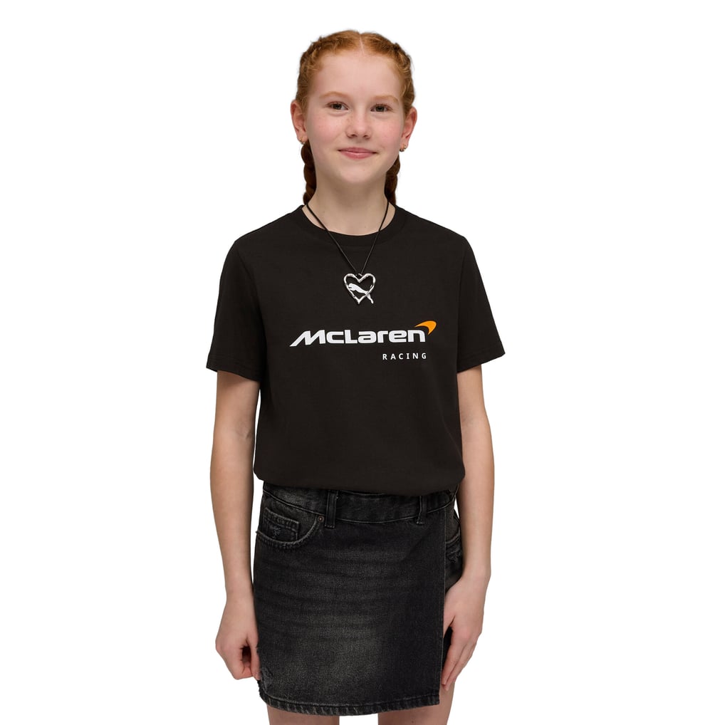 マクラーレン ラージロゴ Tシャツ - ブラック - キッズ