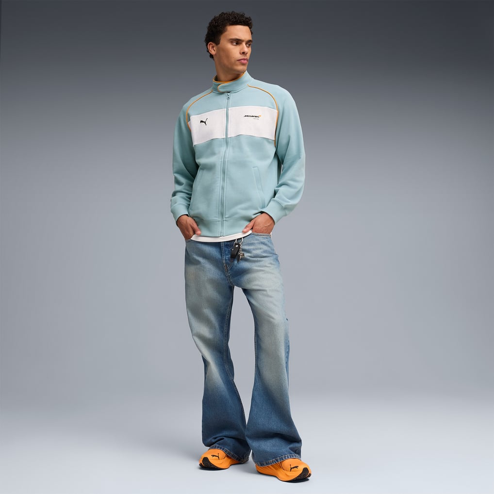 Men's Puma Teal McLaren F1 Team 2026 Racing Full-Zip Sweat Jacket