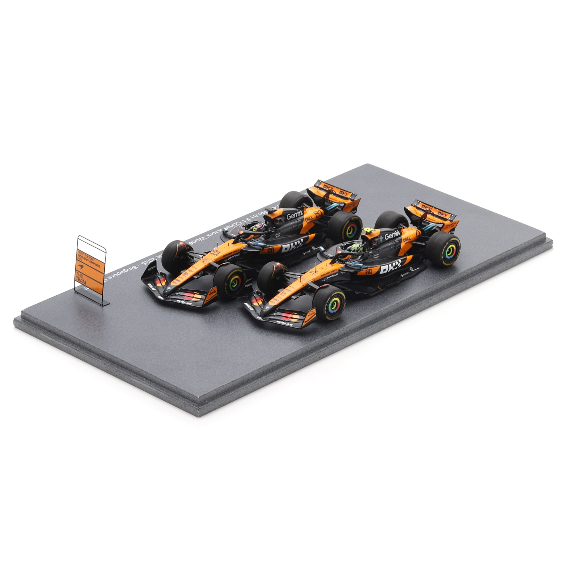 Spark Models Formule 1 McLaren F1 Team, voiture miniature moulée sous pression à l'échelle 1/43, coffret de deux voitures