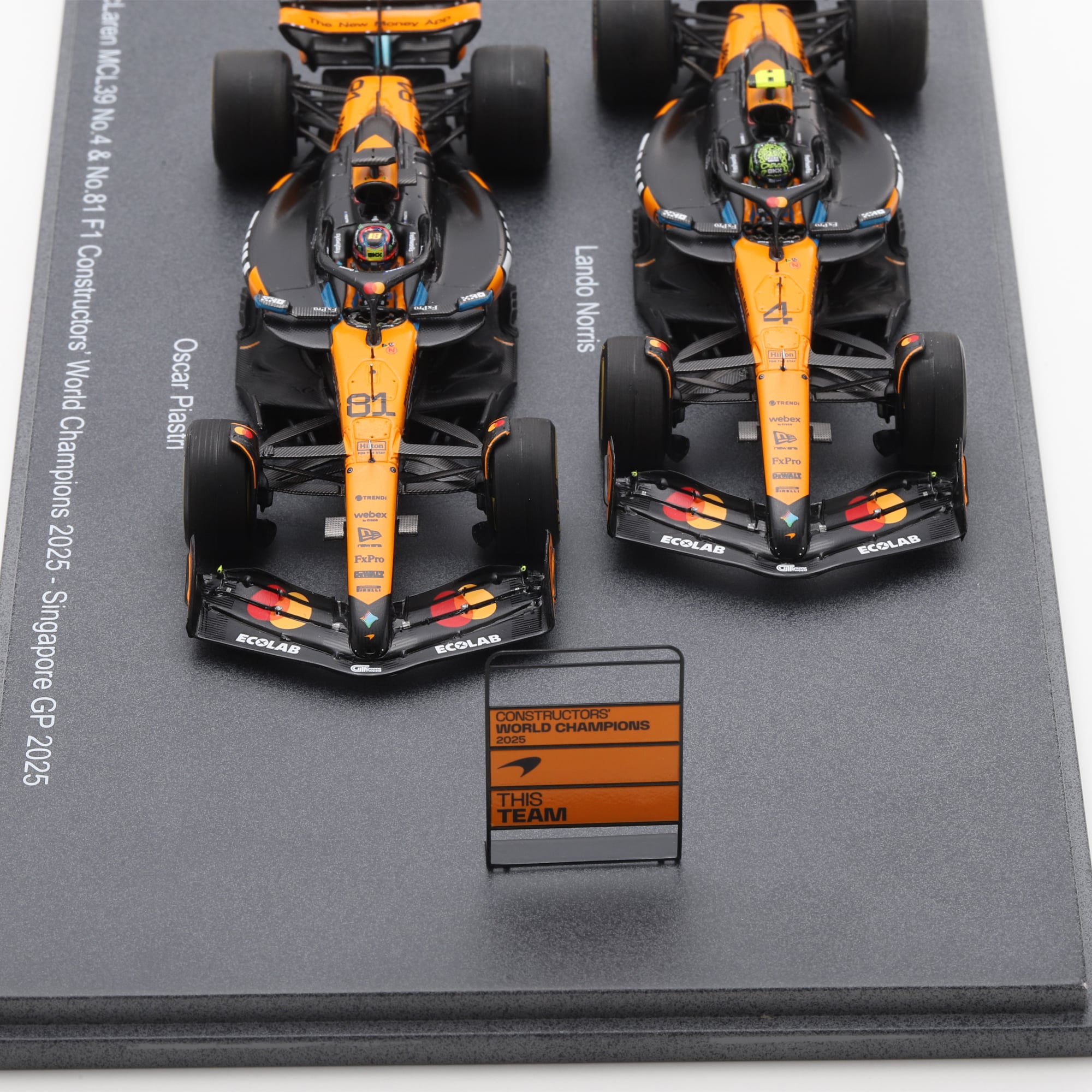 Spark Models Formule 1 McLaren F1 Team, voiture miniature moulée sous pression à l'échelle 1/43, coffret de deux voitures