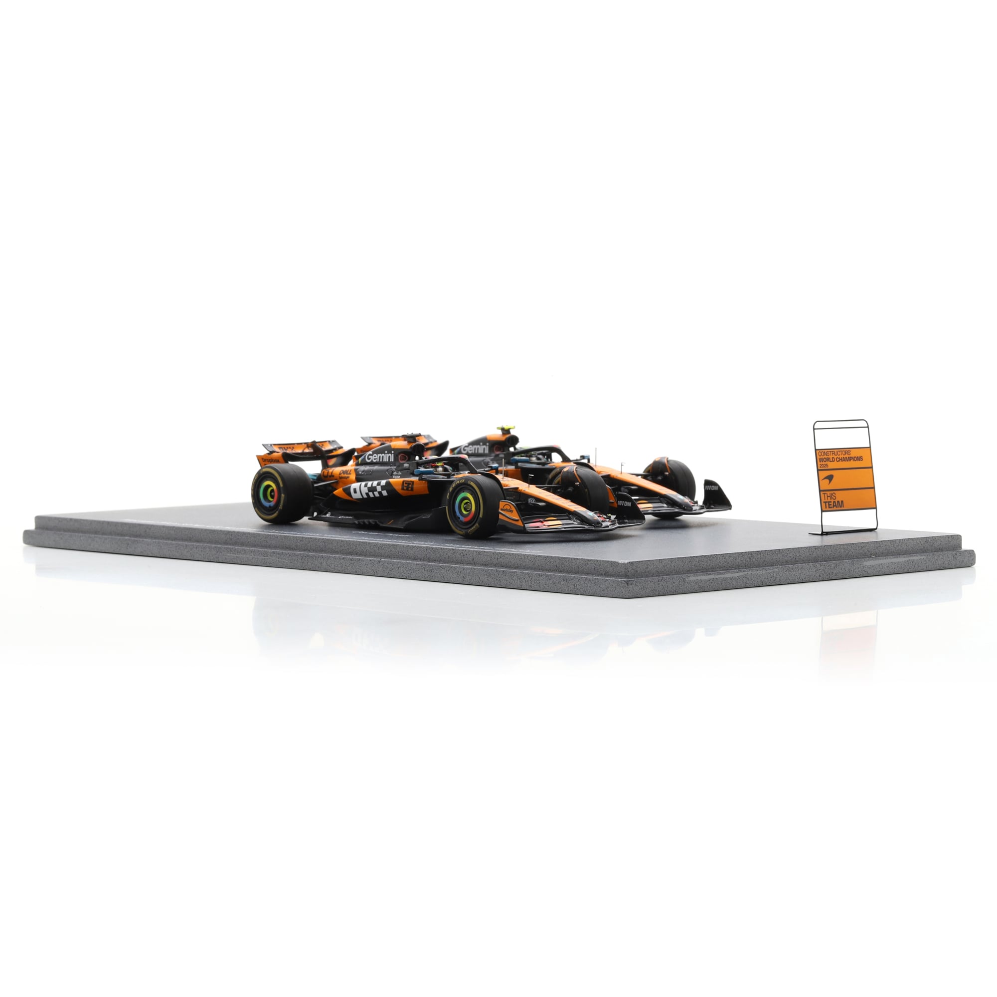 Spark Models Formule 1 McLaren F1 Team, voiture miniature moulée sous pression à l'échelle 1/43, coffret de deux voitures