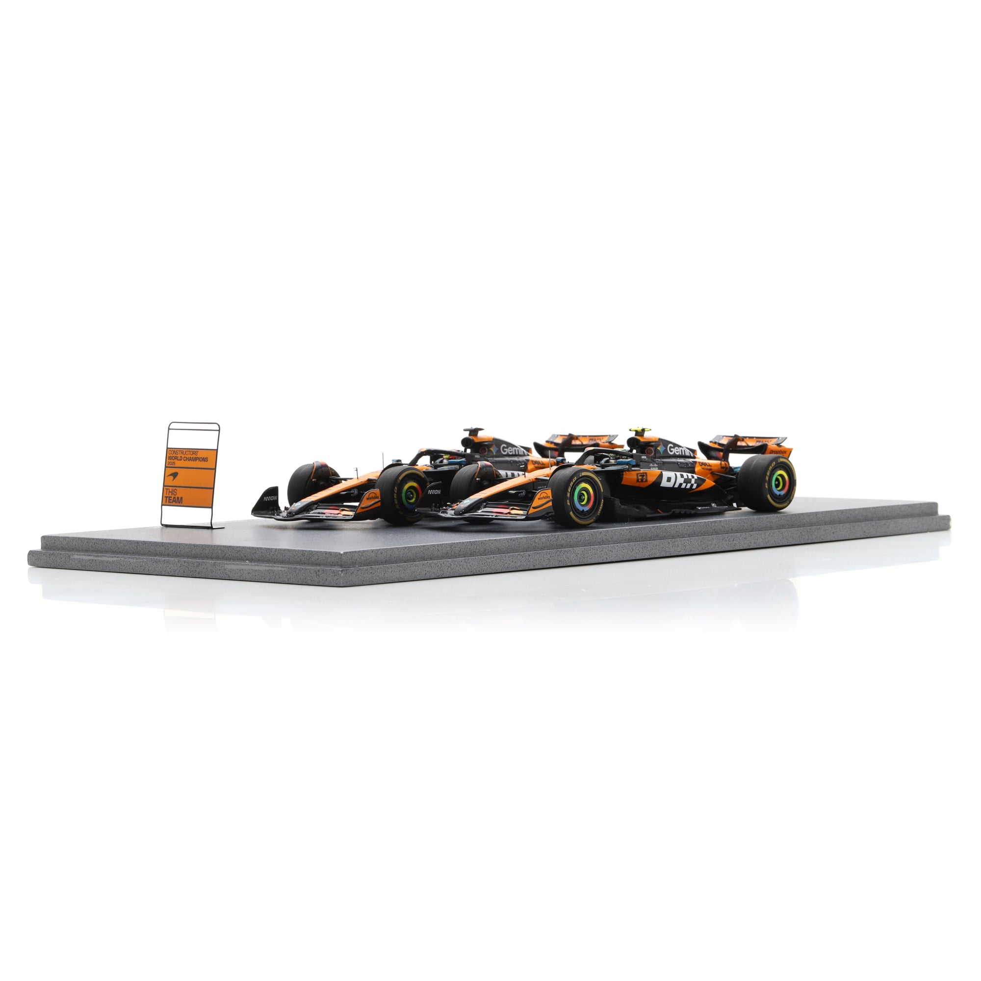 Spark Models Formule 1 McLaren F1 Team, voiture miniature moulée sous pression à l'échelle 1/43, coffret de deux voitures