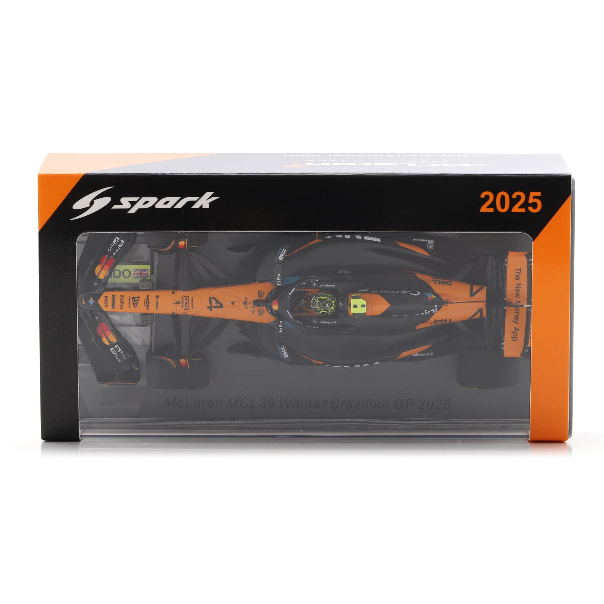 Voiture miniature Spark Models Formule 1 McLaren F1 Team à l'échelle 1/43