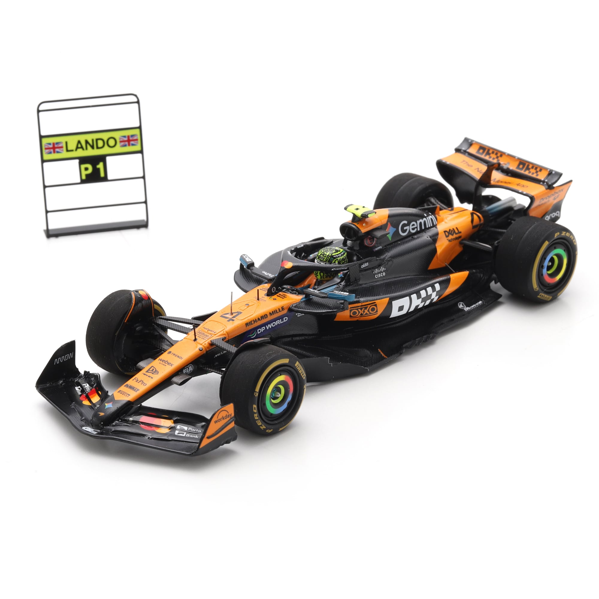 Voiture miniature Spark Models Formule 1 McLaren F1 Team à l'échelle 1/43