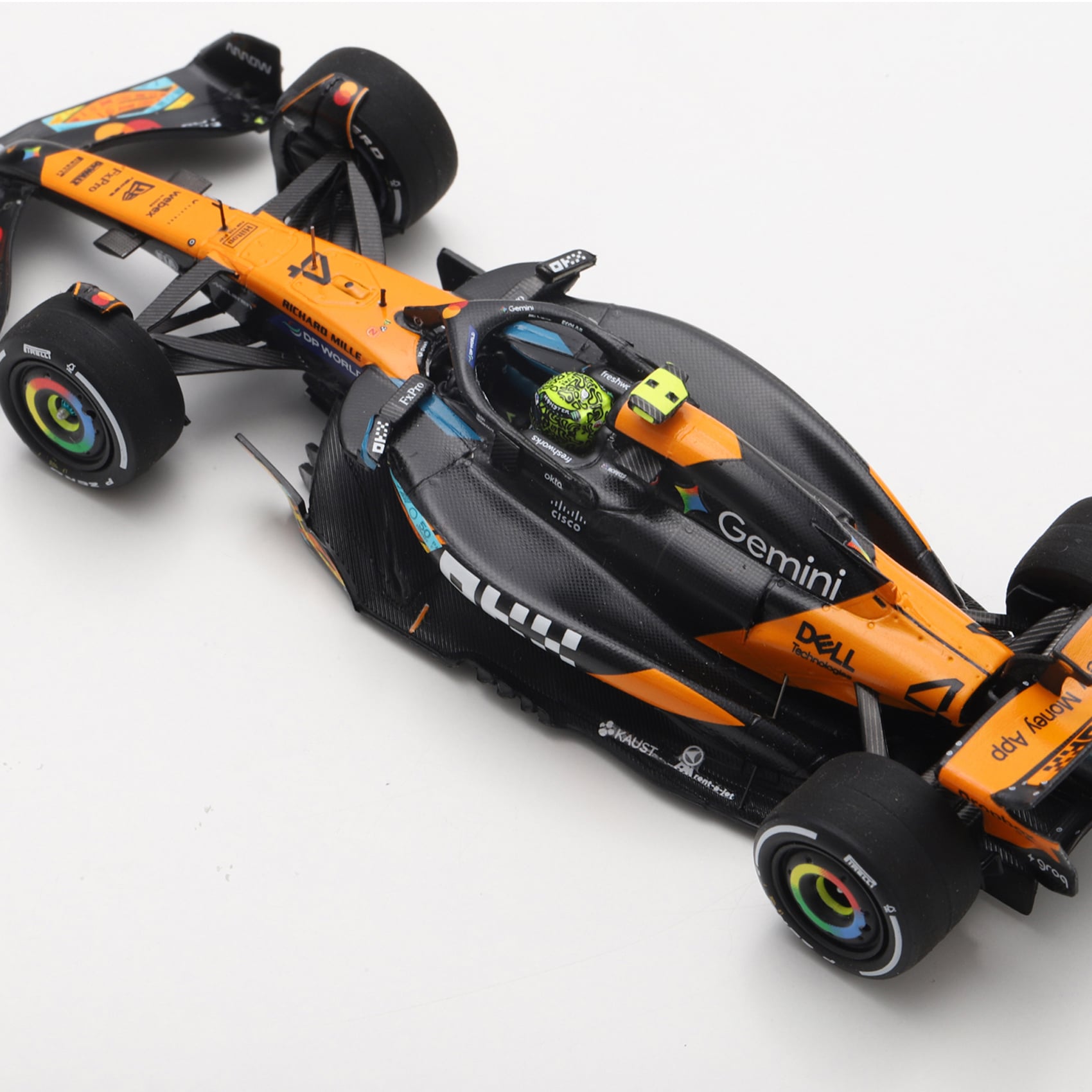 Spark Models Lando Norris McLaren F1 Team 2025 Abu Dhabi GP World Drivers' Champion #4 1:43 Scale Die-Cast Car