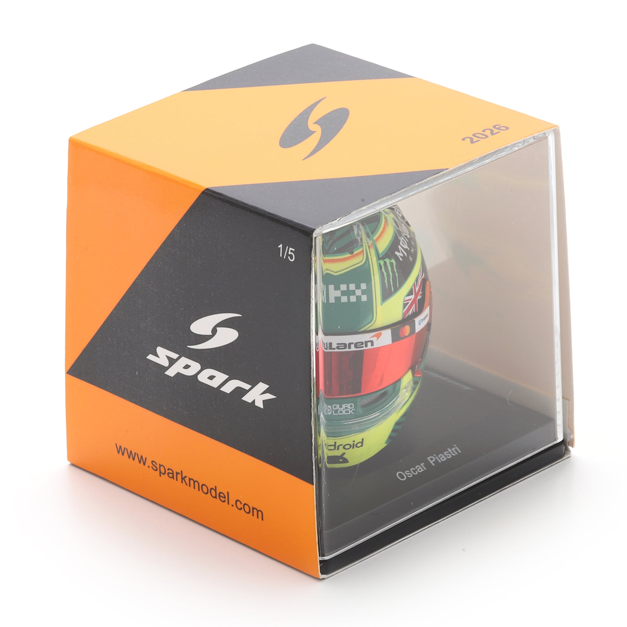 Casque Spark Models McLaren F1 Team Grand Prix d'Australie 2026 à l'échelle 1:5
