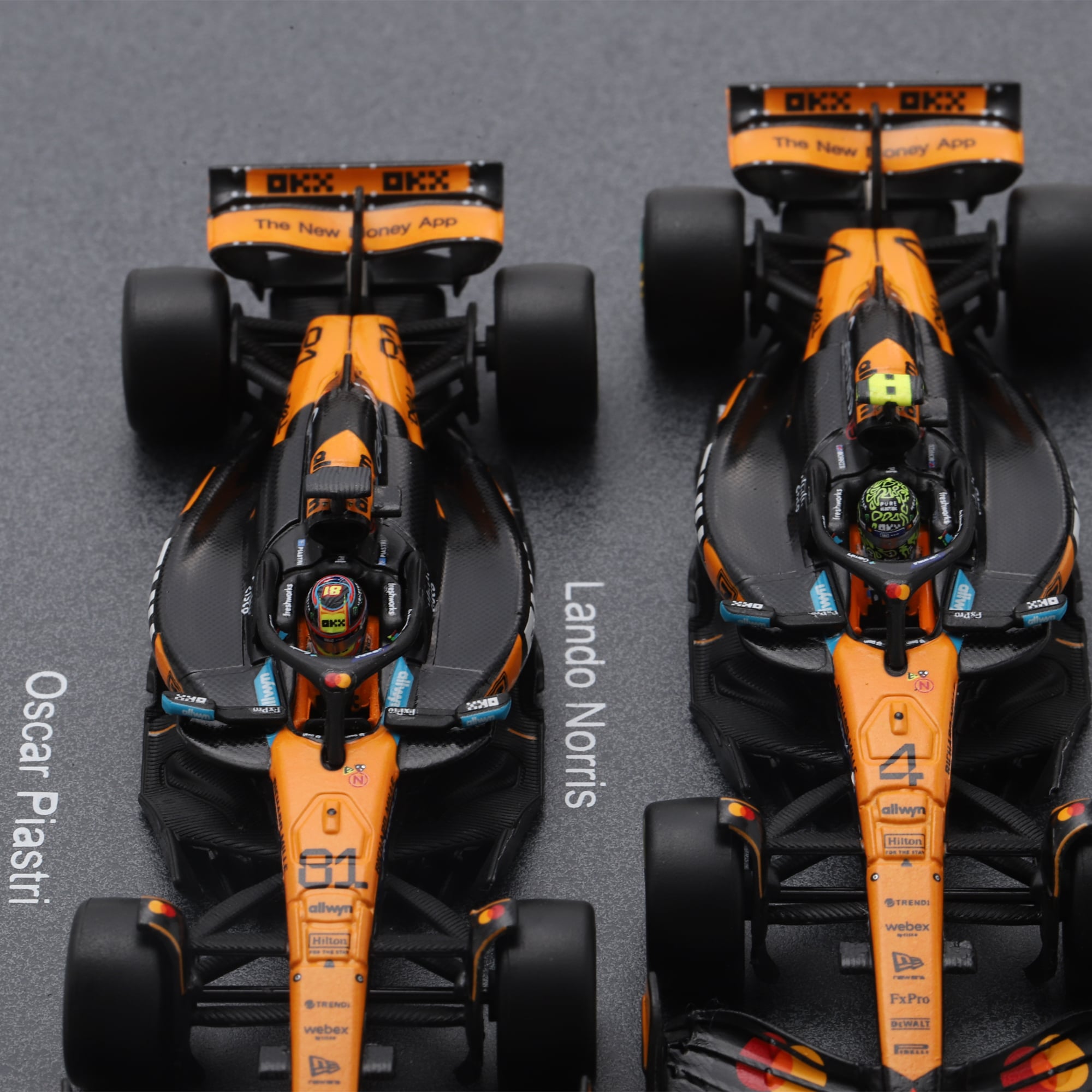 Spark Models McLaren F1 Team #4 et #81 Champion des constructeurs 2025 Coffret de voitures miniatures moulées sous pression à l'échelle 1:64