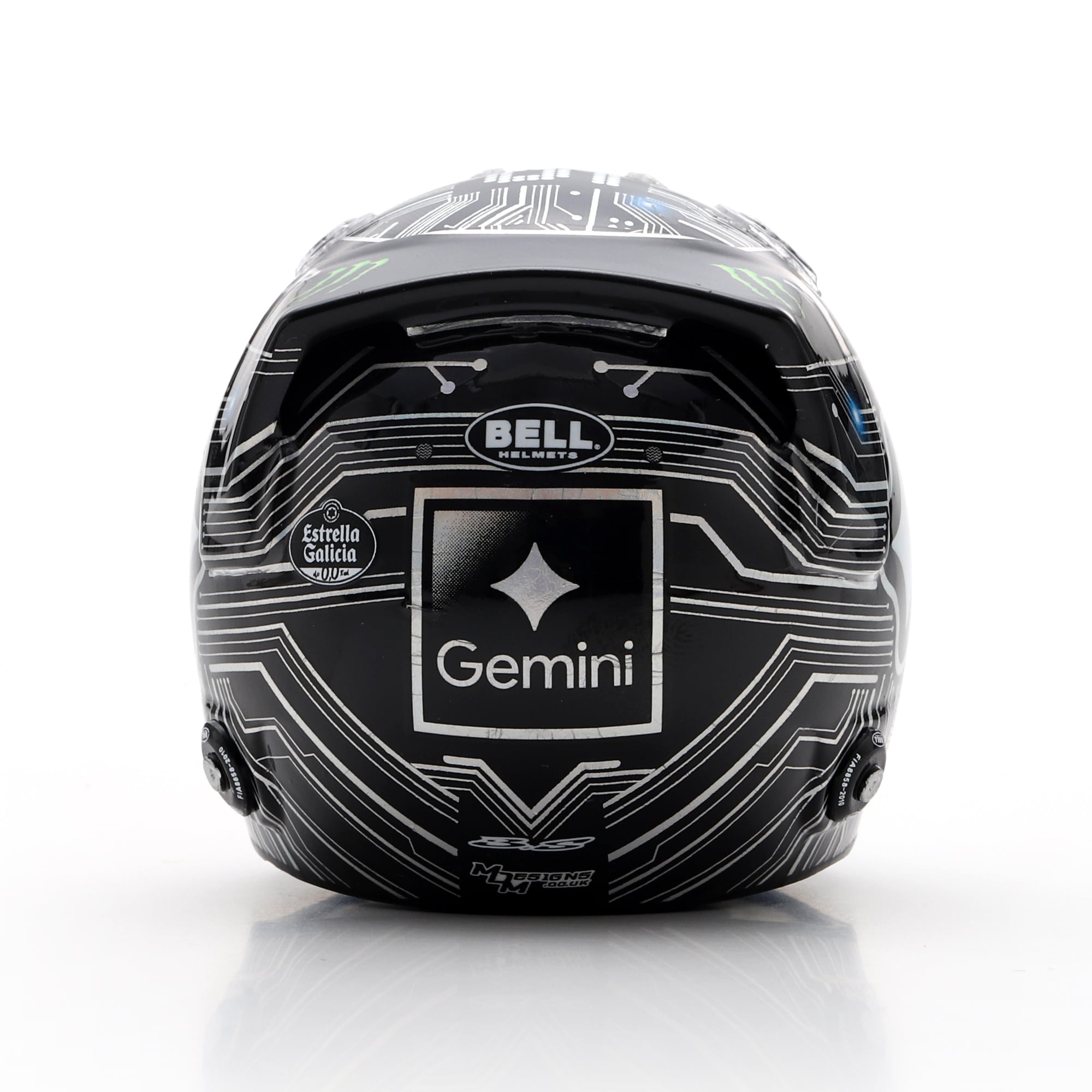 Casque réplique à l'échelle 1:5 de l'écurie McLaren F1 d'Oscar Piastri, par Spark Models