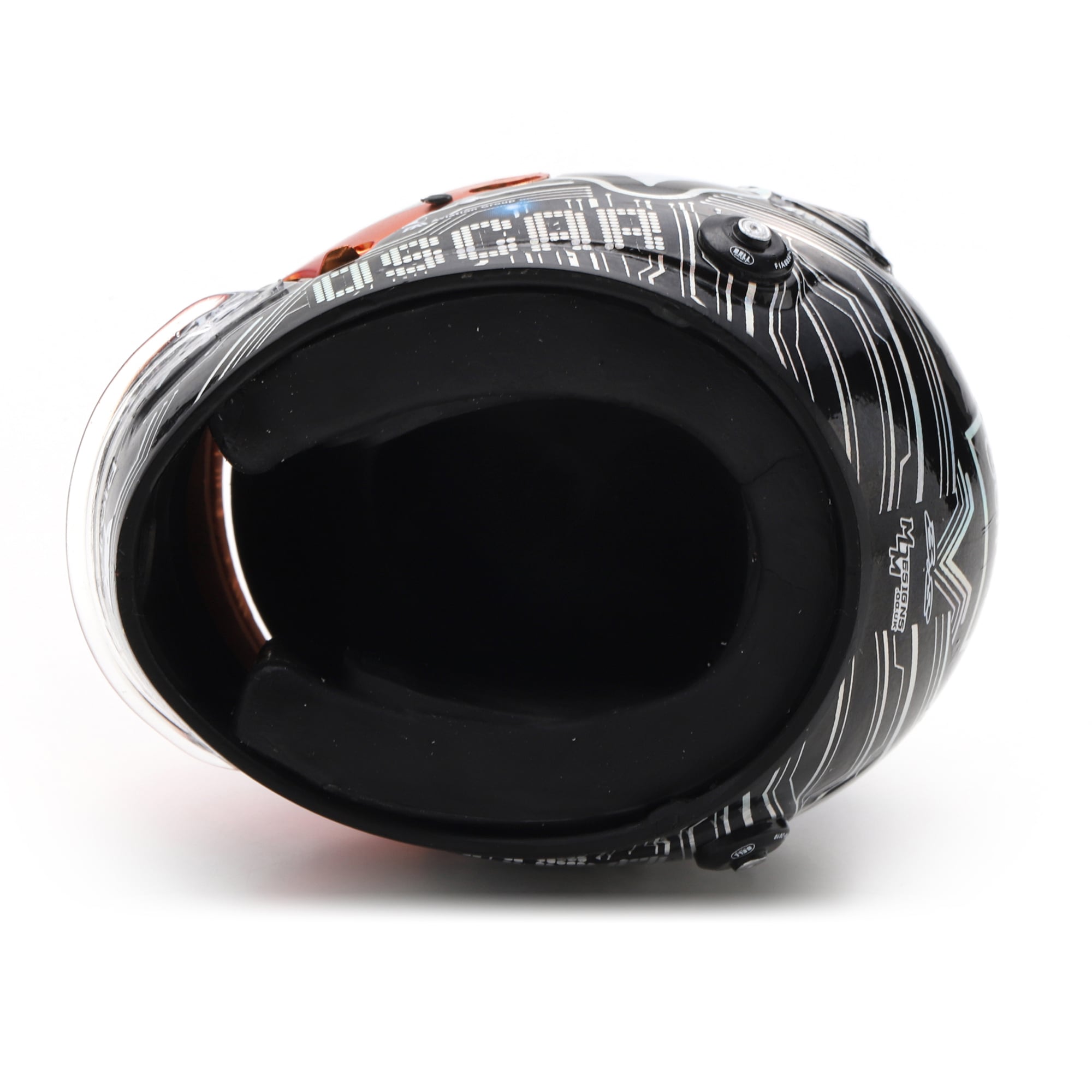 Casque réplique à l'échelle 1:5 de l'écurie McLaren F1 d'Oscar Piastri, par Spark Models