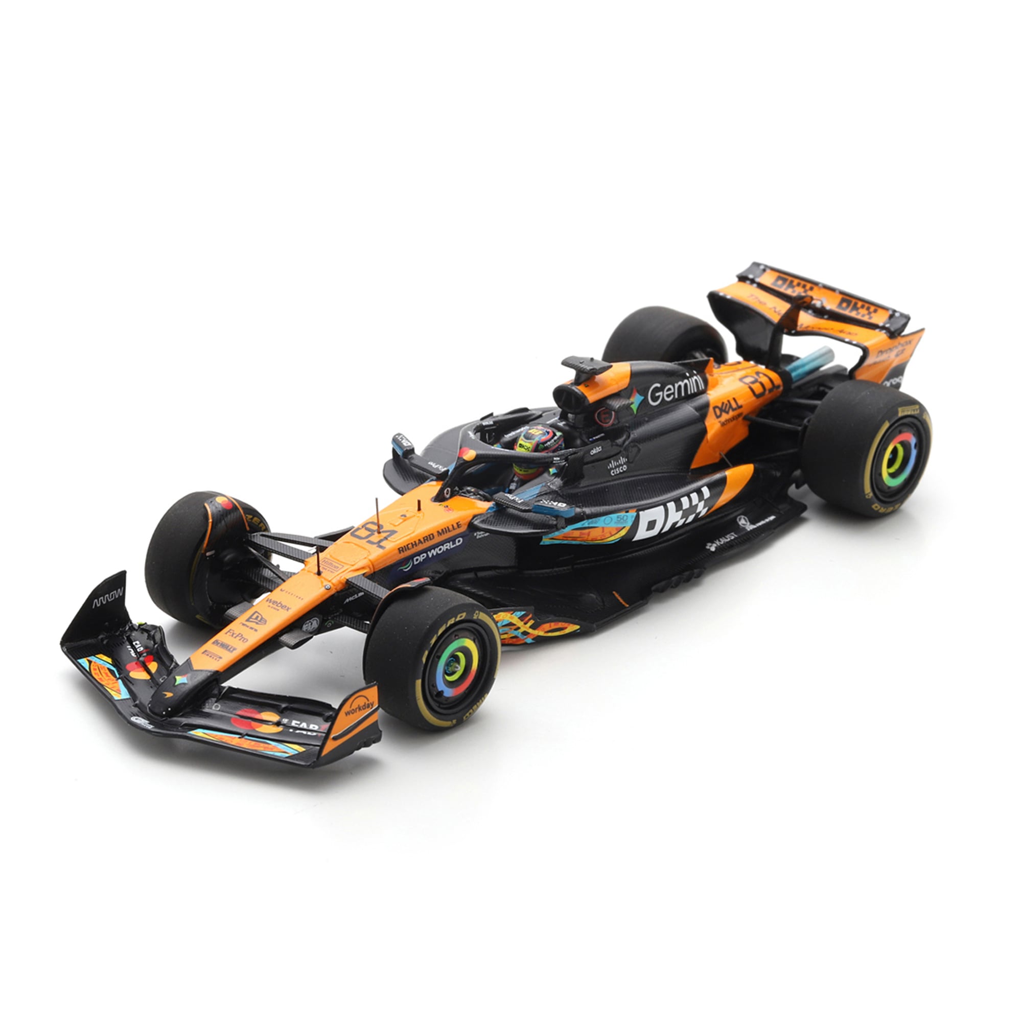 Spark Models Oscar Piastri McLaren F1 Team 2025 Abu Dhabi GP #81 1:43 Scale Die-Cast Car