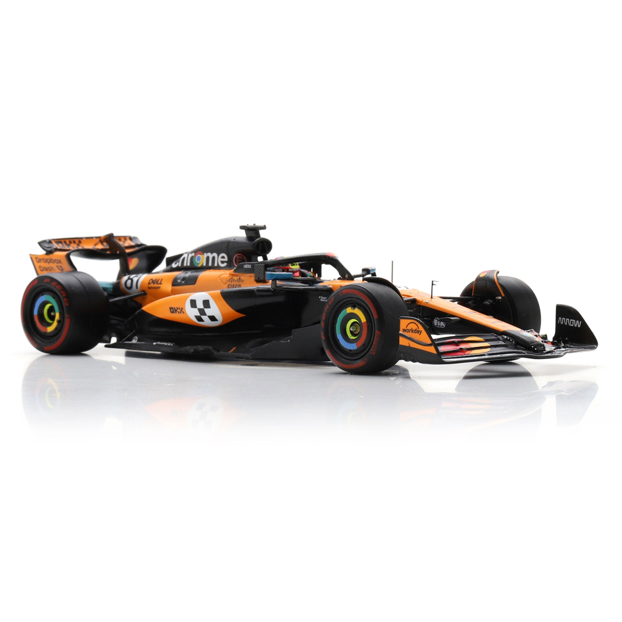 Spark Models Oscar Piastri McLaren F1 Team 2025 Spanish GP Winner #81 1:43 Scale Die-Cast Car