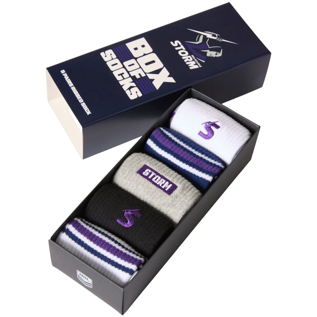 Melbourne Storm Everyday Box of Socks