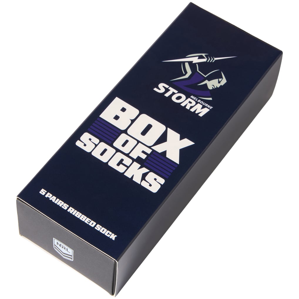 Melbourne Storm Everyday Box of Socks
