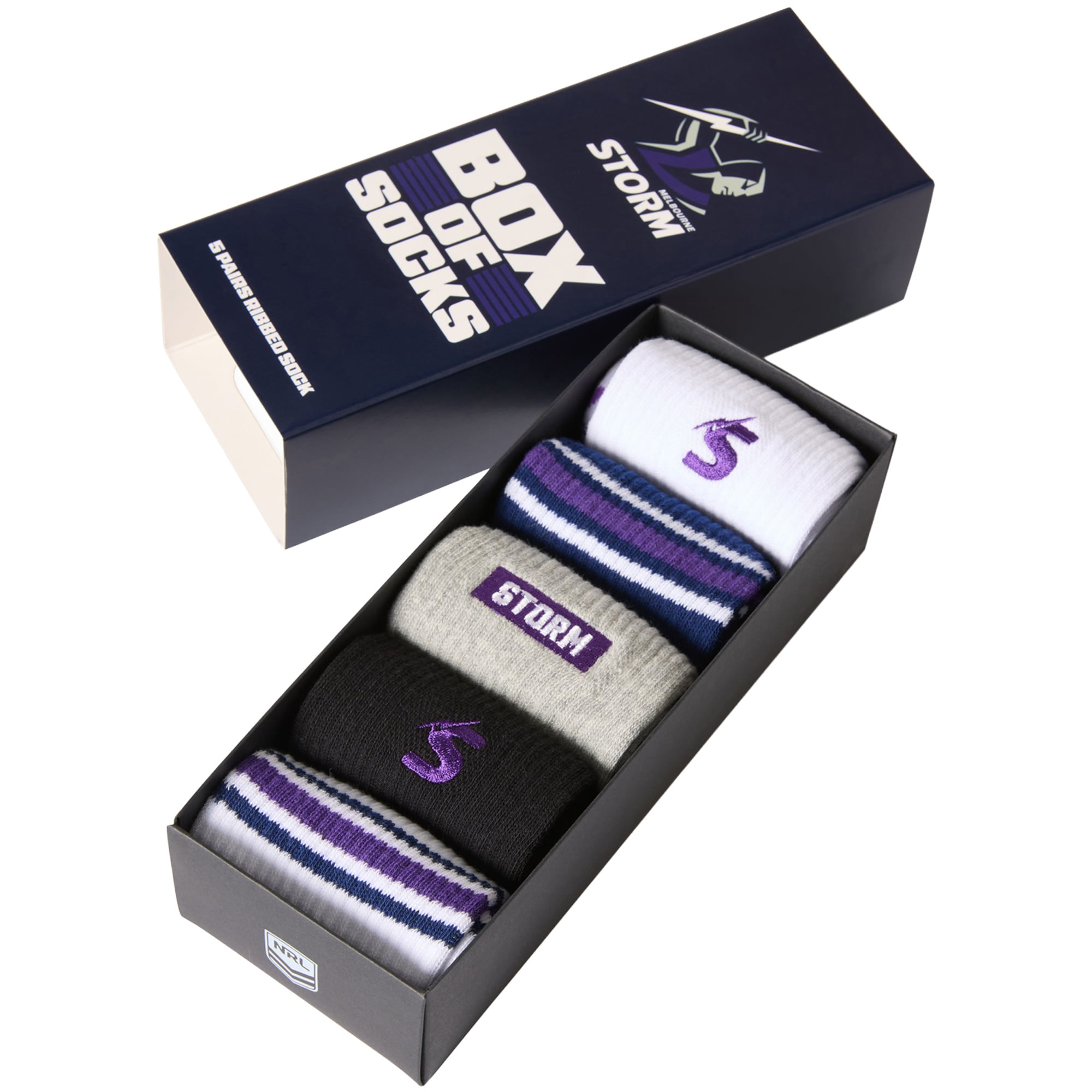 Melbourne Storm Everyday Box of Socks
