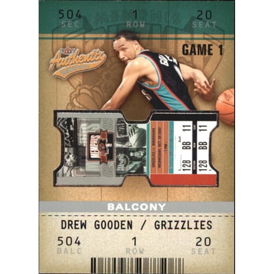 2002-03 Fleer Authentix Balcony #104 Drew Gooden