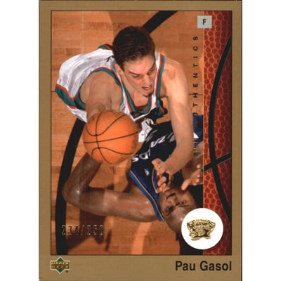 2002-03 UD Authentics Gold #39 Pau Gasol