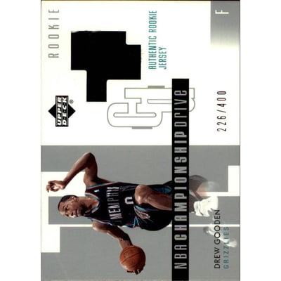 2002-03 Upper Deck Championship Drive #128 Drew Gooden JSY RC