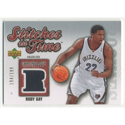 2006-07 Chronology Stitches in Time #SITRG Rudy Gay