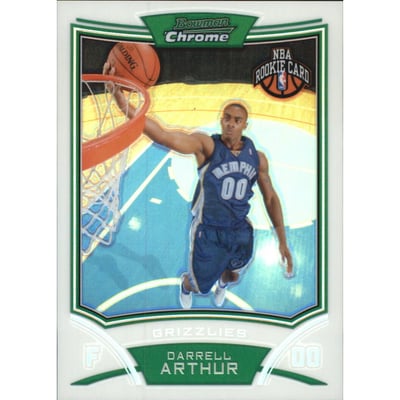 2008-09 Bowman Chrome Refractors Blue #150 Darrell Arthur