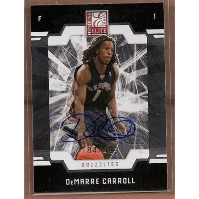 2009-10 Donruss Elite #185 DeMarre Carroll AU RC