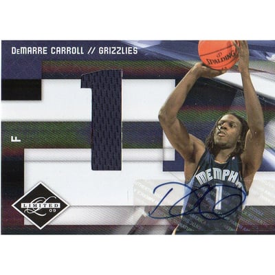 2009-10 Limited Freshmen Jumbo Jersey Numbers Signatures #25 DeMarre Carroll