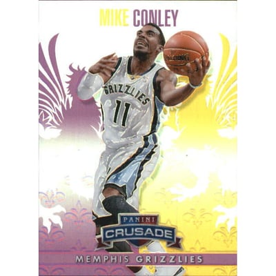 2013-14 Panini Crusade Insert Purple #190 Mike Conley
