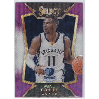 2014-15 Select Prizms Purple and White #77 Mike Conley CON