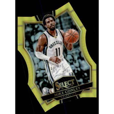 2016-17 Select Prizms Neon Yellow Die-Cut #177 Mike Conley