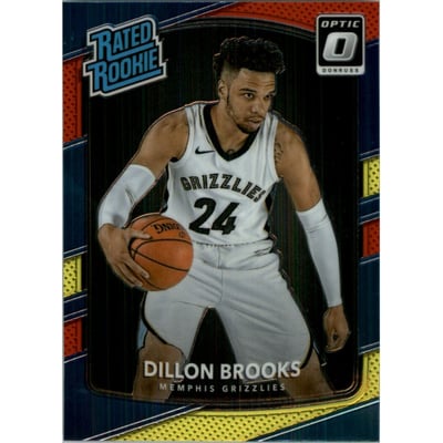 2017-18 Donruss Optic Mega Box Rated Rookie Red Yellow #152 Dillon Brooks RR