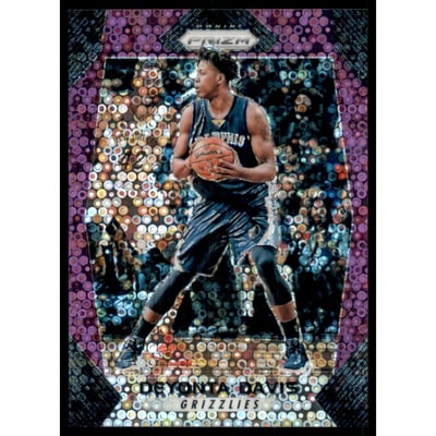 2017-18 Panini Prizm Prizms Fast Break Purple #208 Deyonta Davis
