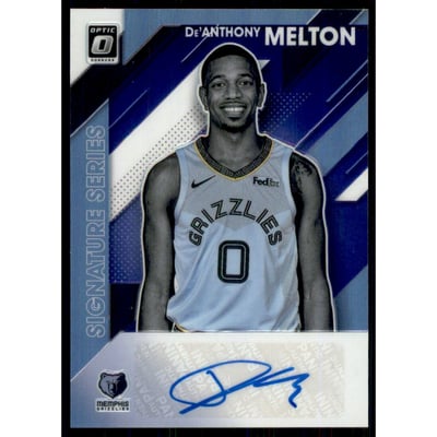 2019-20 Donruss Optic Signature Series Purple #37 De'Anthony Melton