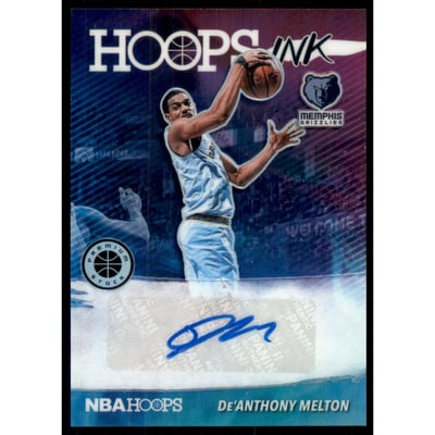 2019-20 Hoops Premium Stock Hoops Ink #2 De'Anthony Melton