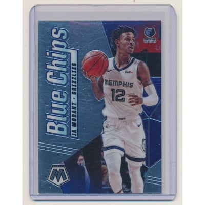 2019-20 Panini Mosaic Blue Chips #10 Ja Morant