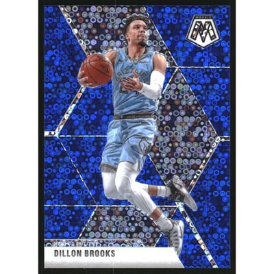 2019-20 Panini Mosaic Mosaic Fast Break Blue #66 Dillon Brooks