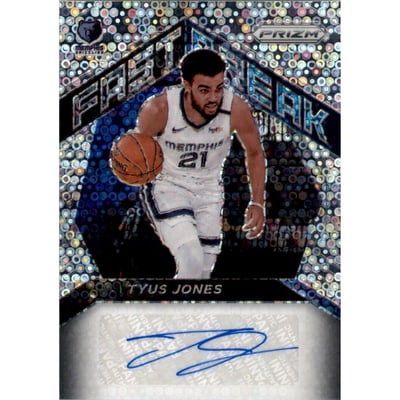 2020-21 Panini Prizm Fast Break Autographs #50 Tyus Jones