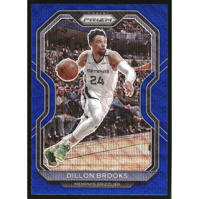 2020-21 Panini Prizm Prizms Blue Wave #70 Dillon Brooks