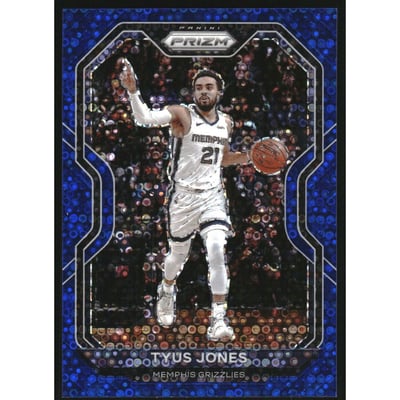 2020-21 Panini Prizm Prizms Fast Break Blue #21 Tyus Jones