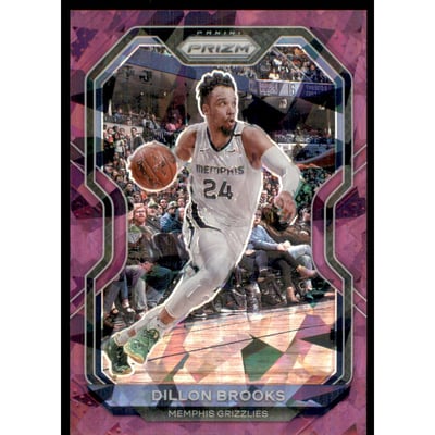 2020-21 Panini Prizm Prizms Purple Ice #70 Dillon Brooks