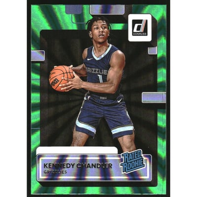 2022-23 Donruss Holo Green Laser #236 Kennedy Chandler RR