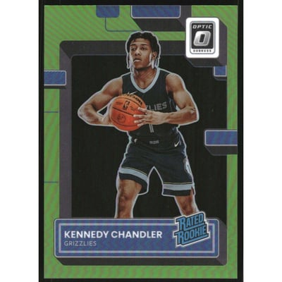 2022-23 Donruss Optic Lime Green #219 Kennedy Chandler RR