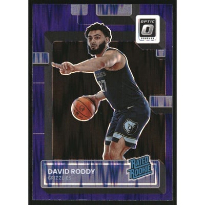 2022-23 Donruss Optic Purple Shock #225 David Roddy RR