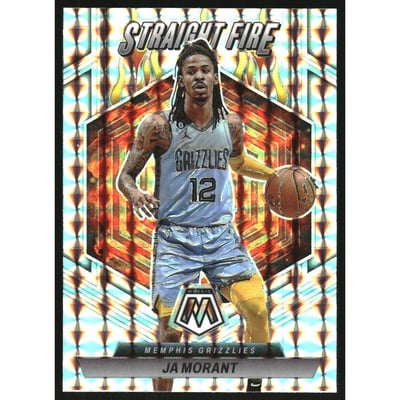 2022-23 Panini Mosaic Straight Fire #1 Ja Morant