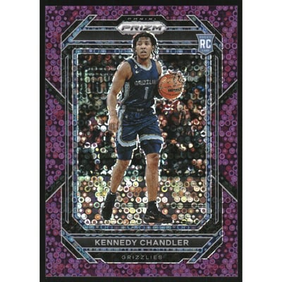 2022-23 Panini Prizm Prizms Fast Break Purple #235 Kennedy Chandler