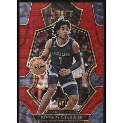 2022-23 Select Prizms Red Wave #173 Kennedy Chandler