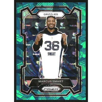 2023-24 Panini Prizm Prizms Teal Ice #62 Marcus Smart