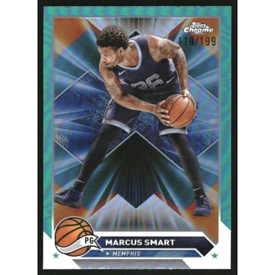 2023-24 Topps Chrome Aqua Refractors #119 Marcus Smart