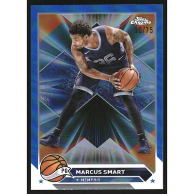 2023-24 Topps Chrome Blue Refractors #119 Marcus Smart
