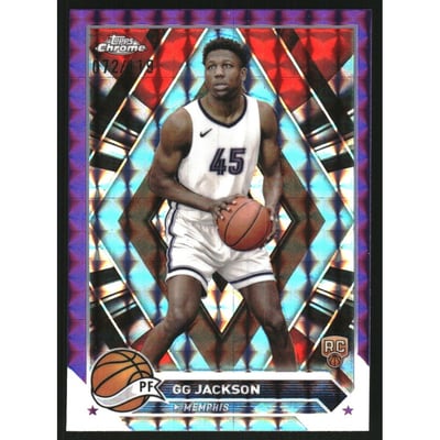 2023-24 Topps Chrome Purple Geometric Refractors #54 GG Jackson