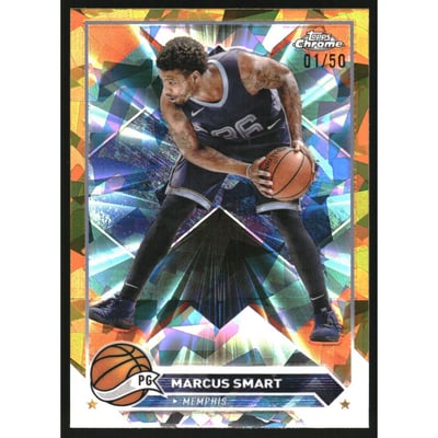 2023-24 Topps Chrome Sapphire Gold Refractors #119 Marcus Smart